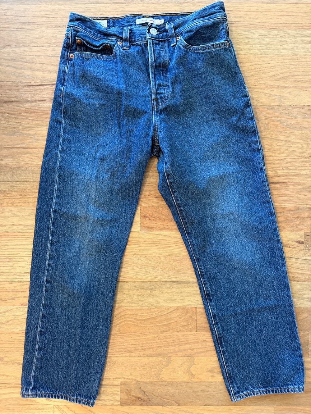 Women’s Levi's Wedgie Straight Dark Blue Jeans